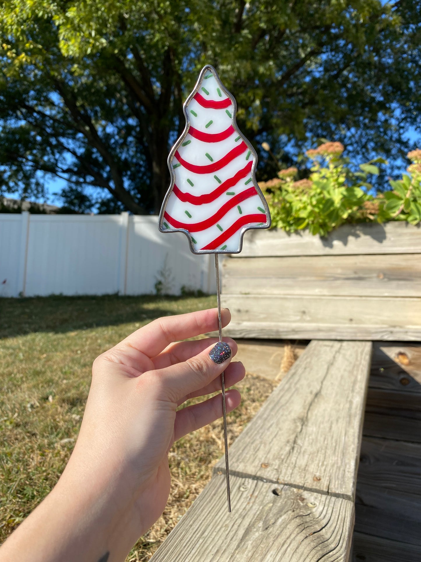 Tree Cake Plant Stake