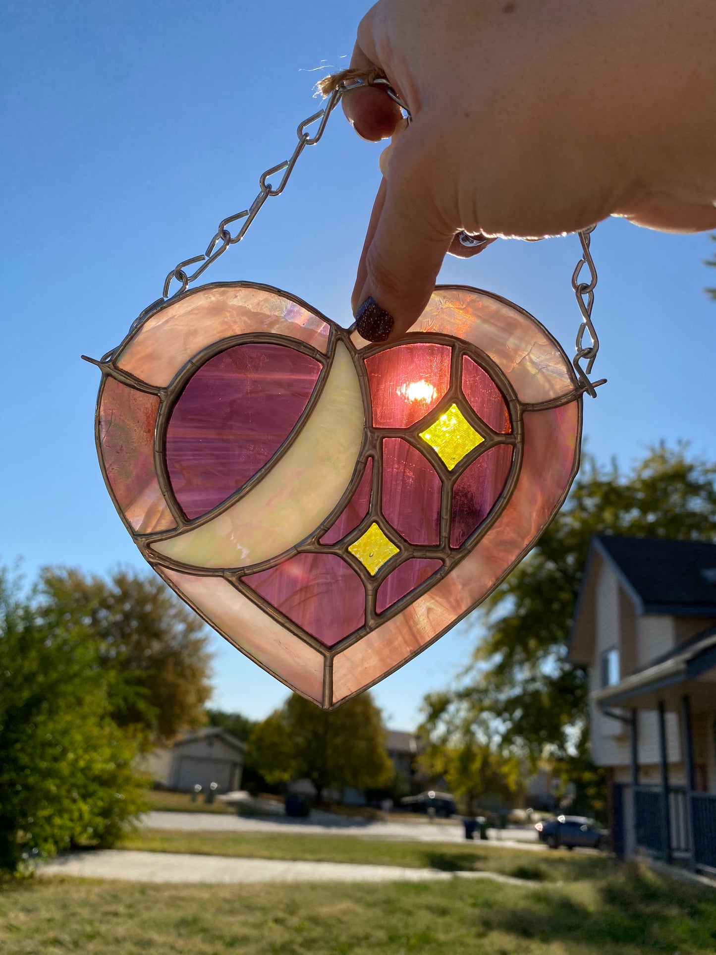 Heart Suncatcher-Purple