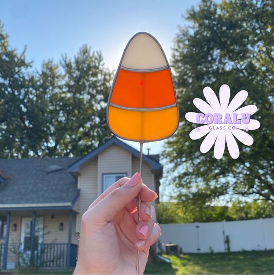 Candy Corn Plant Stake