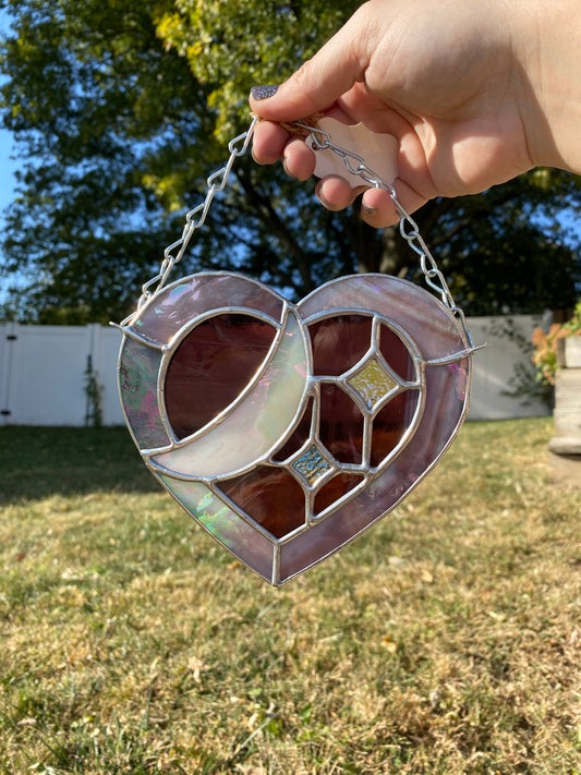 Heart Suncatcher-Purple